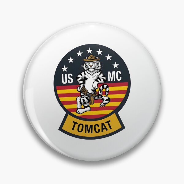 Item preview, USMC Tomcat White Tiger Drill Instructor Emblem designed and sold by CharlieDesings.