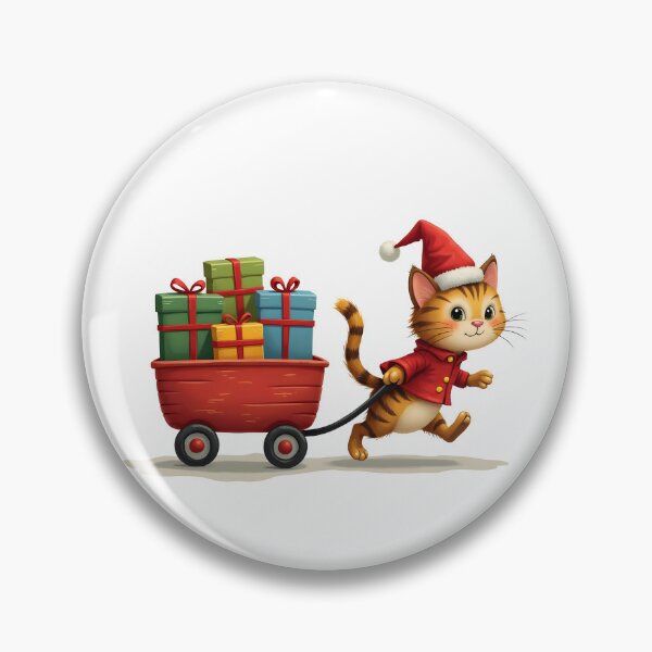 Item preview, Kitty Christmas Post Office – Christmas Gift Delivery Cat designed and sold by ArtemisEutopia.