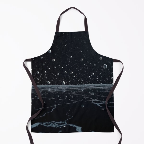 Item preview, Dark Starry Night Over Cracked Ice Landscape designed and sold by IntelliMindDesigns.