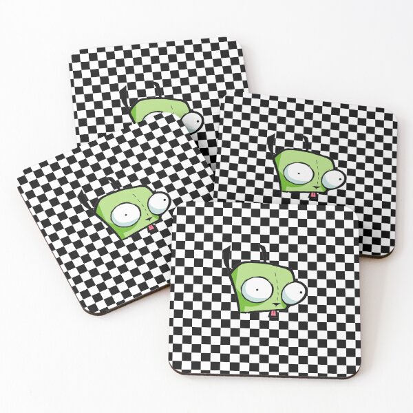 Item preview, Neon Green Cartoon Head Checkerboard Y2K designed and sold by TrxshWear.