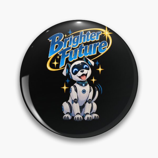 Item preview, Brighter Future - Cute Robot Dog designed and sold by Quantum Fashion.