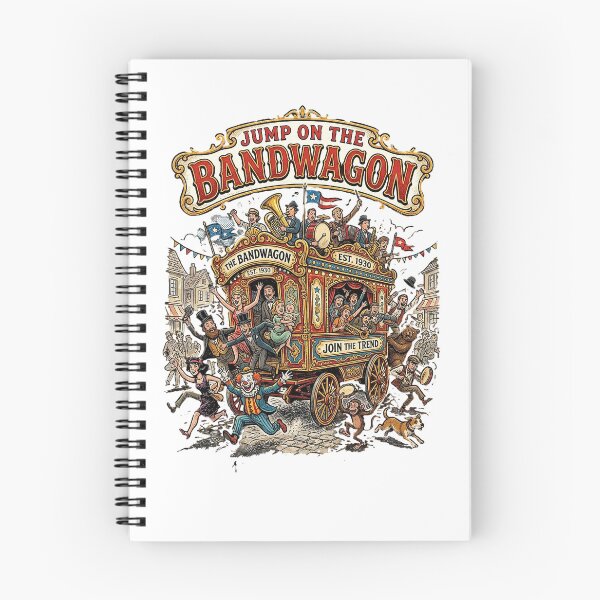 Item preview, Jump On The Bandwagon Vintage Circus Carnival Retro Graphic Tee Design designed and sold by Nubian Style.