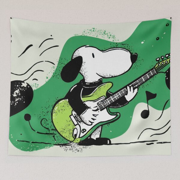 Item preview, Dog strums guitar in color designed and sold by anytka.