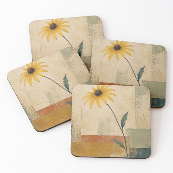 Item preview, Golden Wildflower Vintage Abstract Art designed and sold by naturalsurvival.