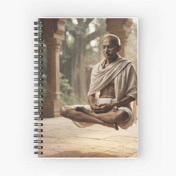 Item preview, Gandhi meditating and elevating  designed and sold by Pely.