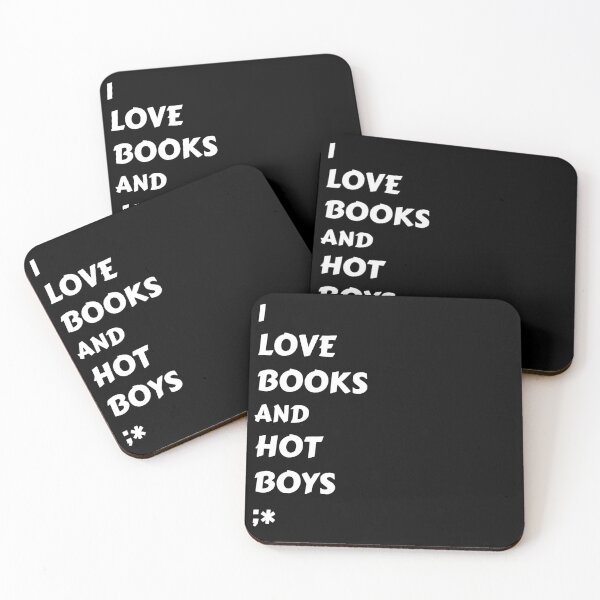 Item preview, I Love Books And Hot Boys Funny Reader Quote designed and sold by Jacob Zubek.