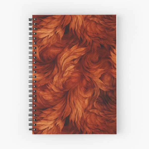 Item preview, Burnt Auburn Feather Abstract Seamless Pattern designed and sold by pinkal.
