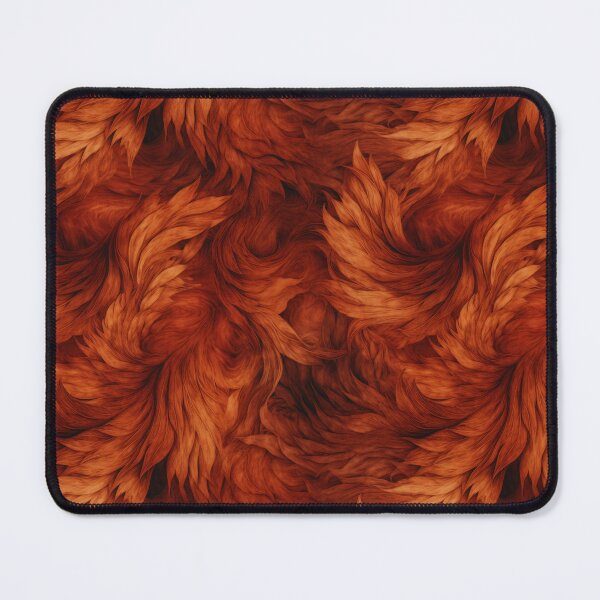 Item preview, Burnt Auburn Feather Abstract Seamless Pattern designed and sold by pinkal.