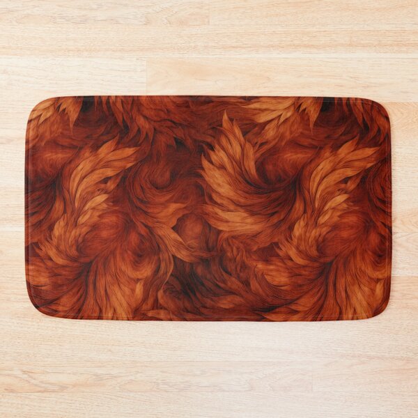 Item preview, Burnt Auburn Feather Abstract Seamless Pattern designed and sold by pinkal.