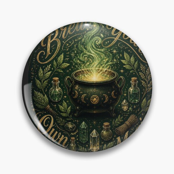 Item preview, Brew Your Own Magic Witchy Circular Design designed and sold by Infinityspark.
