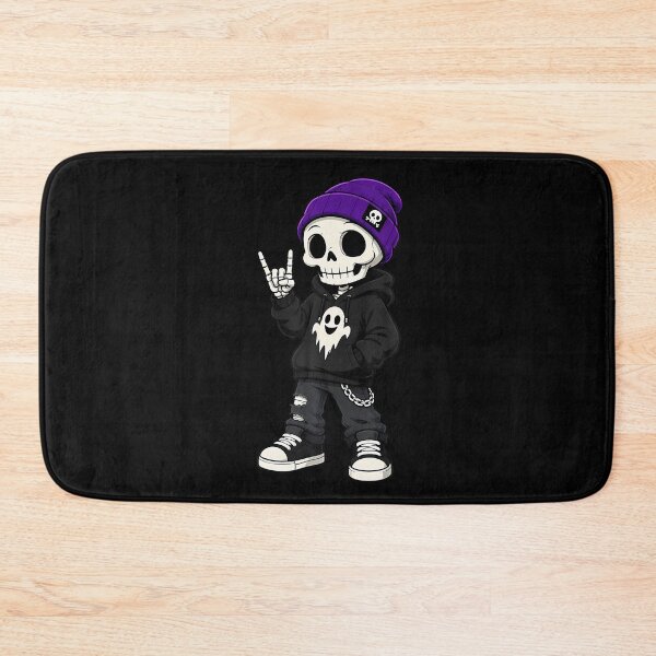 Item preview, Cute Skull Streetwear Ghost Skater Emo Punk Cool Skeleton designed and sold by T9AXER.