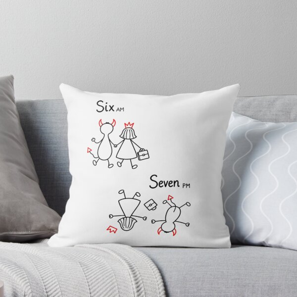 Item preview, Six AM vs Seven PM | Funny Work Life Humor designed and sold by byMosia.