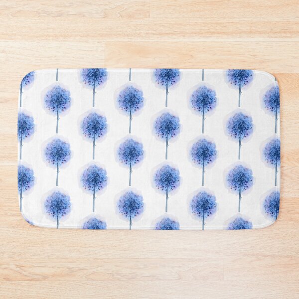 Item preview, Abstract Blue Flower Watercolour: Minimalist Botanical Art designed and sold by ArithraStudio.