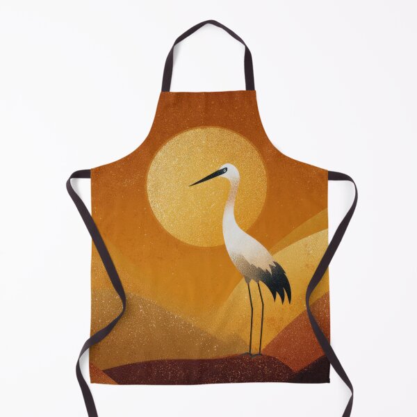 Item preview, Crane stands tall in orange sunset designed and sold by anytka.