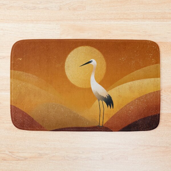 Item preview, Crane stands tall in orange sunset designed and sold by anytka.