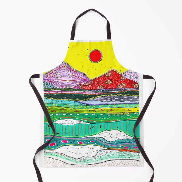 Item preview, Colorful Coastal Landscape Under a Bright Sun designed and sold by zy.visuals.