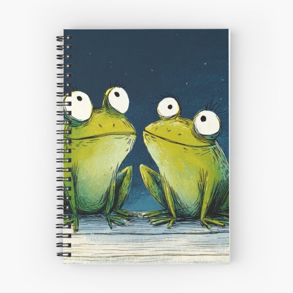 Item preview, Two frogs gaze at the night sky designed and sold by anytka.
