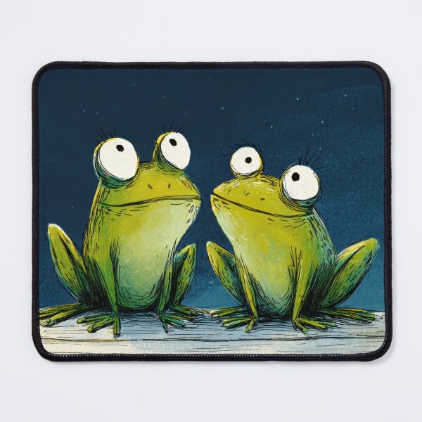 Item preview, Two frogs gaze at the night sky designed and sold by anytka.