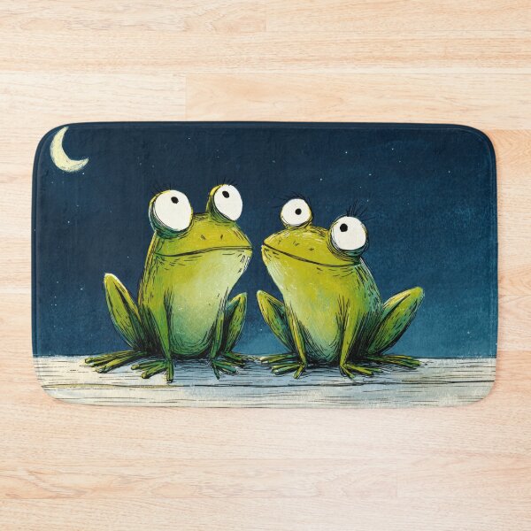Item preview, Two frogs gaze at the night sky designed and sold by anytka.