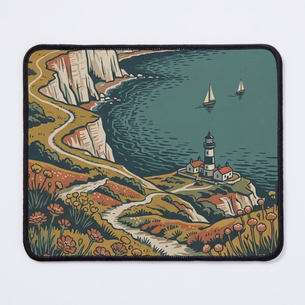 Item preview, Isle Of Wight Original Custom Vintage Poster Wall Art Design Pillow Gift designed and sold by Cool Robot Bro..