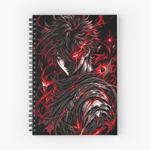 Item preview, Dark Anime Boy with Glowing Red Aura | Shadow Warrior designed and sold by Shanker-studio.