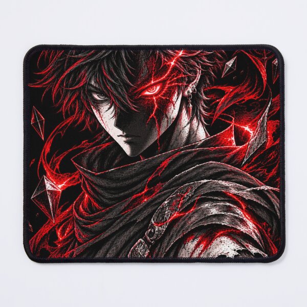 Item preview, Dark Anime Boy with Glowing Red Aura | Shadow Warrior designed and sold by Shanker-studio.