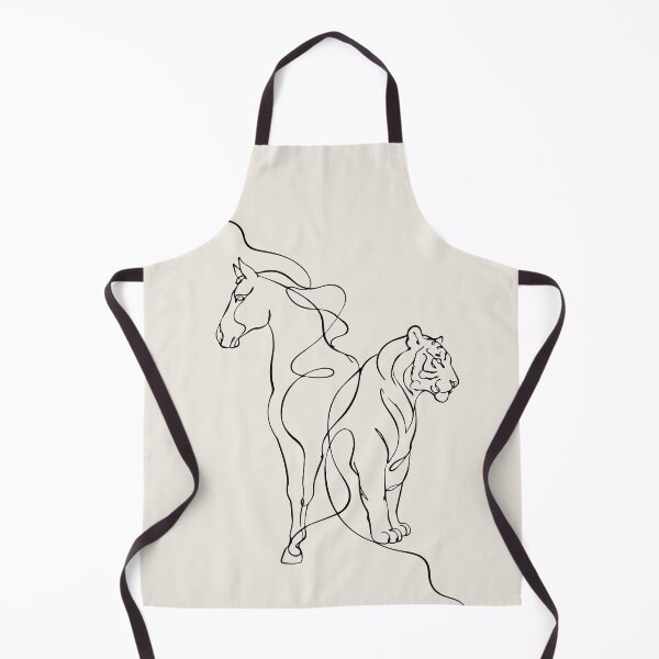 Item preview, Horse Line Drawing and Tiger Line Art designed and sold by FemmePod.