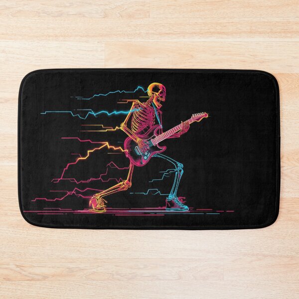 Item preview, Skeleton plays guitar at night designed and sold by anytka.