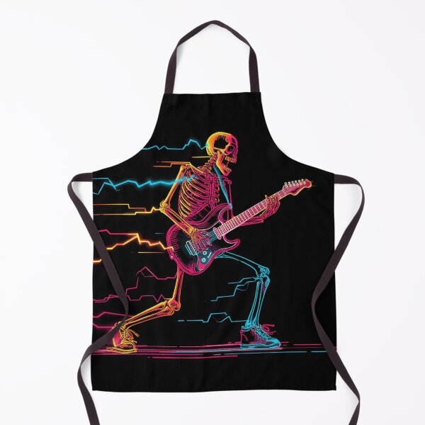 Item preview, Skeleton plays guitar at night designed and sold by anytka.