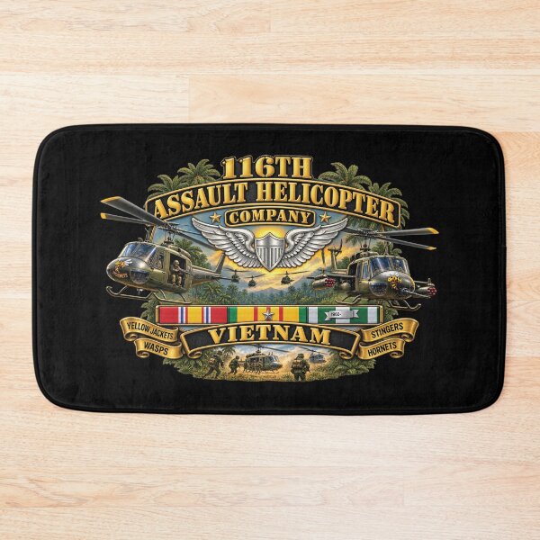 Item preview, Army - 116th Assault Helicopter Co w  Aviator Badge w VN SVC - HORNETS - 3D - Enhanced designed and sold by Military Insignia Products.