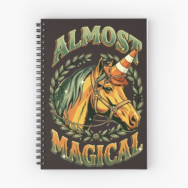 Item preview, Almost Magical Funny Unicorn Vintage Horse designed and sold by MagicTheDog.