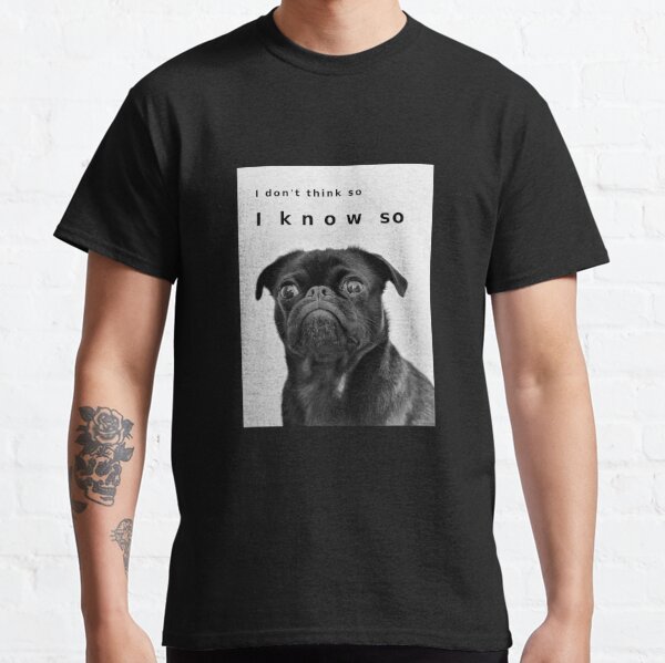 black pug shirt