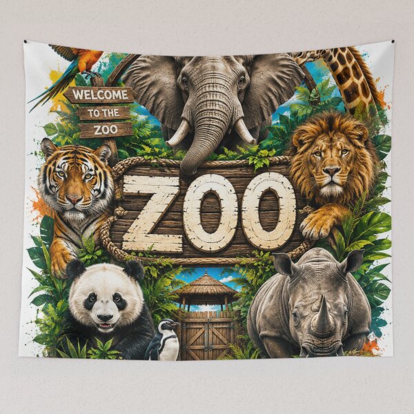 Item preview, Wildlife adventure zoo designed and sold by urbanshop7.