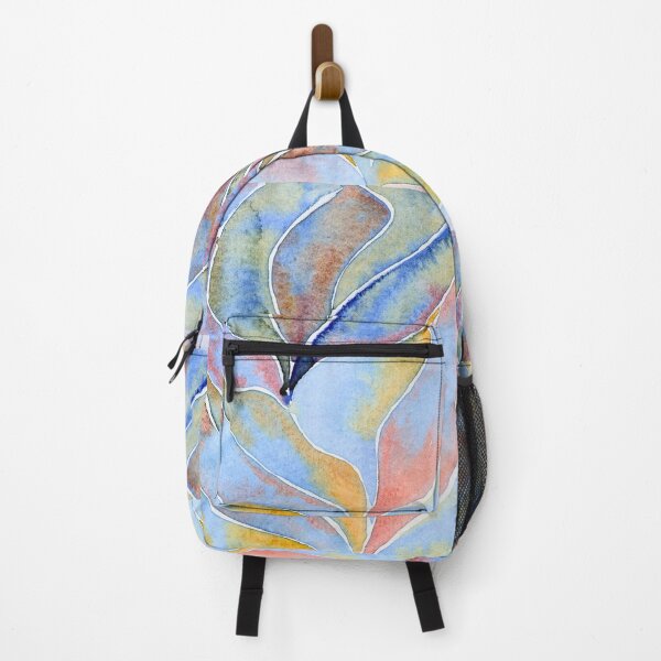 Item preview, Pastel Abstract Leaves: Blue, Blush and Ochre Watercolour designed and sold by ArithraStudio.