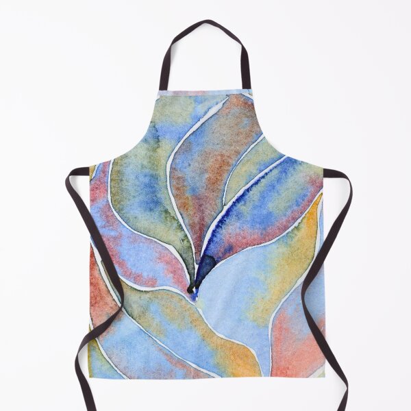 Artikelvorschau, Abstrakte Blätter in Pastellfarben: Aquarell in Blau, Rosa und Ocker entworfen und verkauft von ArithraStudio.