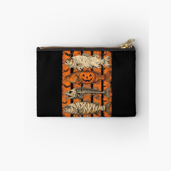Item preview, Halloween Fishing Spooky Angler Fish Skeleton Pumpkin Gift designed and sold by T9AXER.