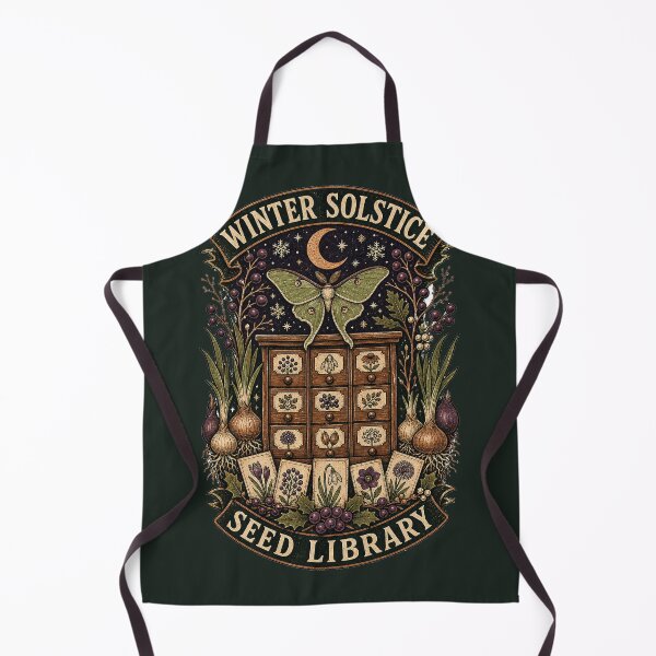 Item preview, Winter Solstice Seed Library – Vintage Botanical Garden Design designed and sold by RadekArt.