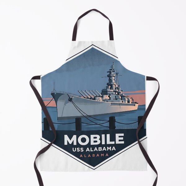 Item preview, USS Alabama Battleship Mobile Alabama Travel Badge Sticker designed and sold by DetourDgn.