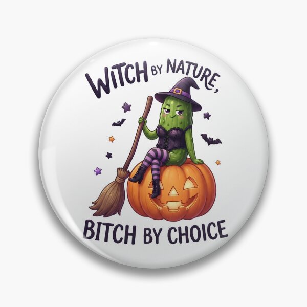 Item preview, Pickle Witch Halloween – Witch by Nature designed and sold by Basma Designs | Retro, Kawaii Shirts & Stickers.