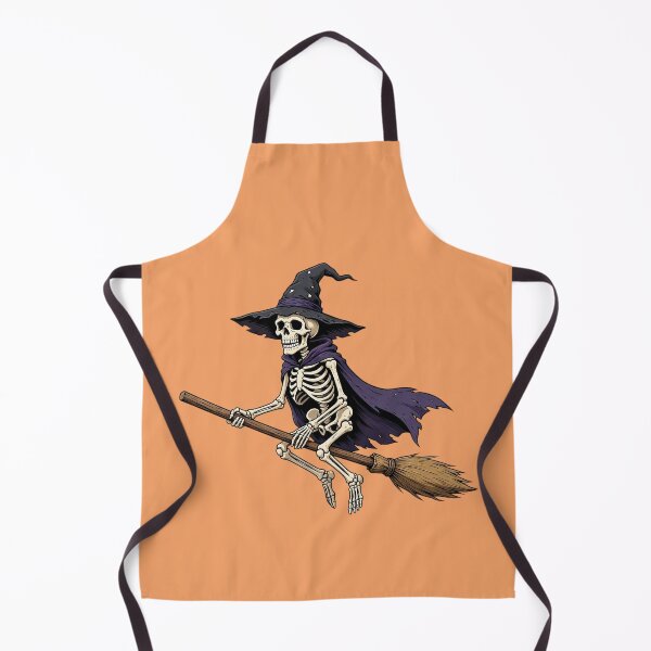 Item preview, Funny Skeleton Witch Flying on a Broom designed and sold by SweetLilith.