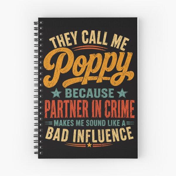 Item preview, partner in crime poppy quote funny vintage parody designed and sold by ROUX-ART.