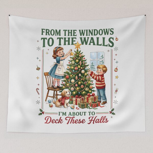 Item preview, From Windows To Walls I'M About Deck These Halls Christmas designed and sold by T9AXER.