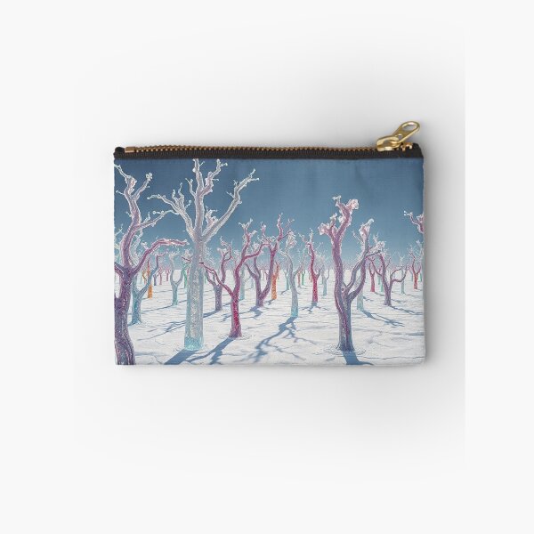 Item preview, Surreal Pastel Winter Forest Snowy Landscape Art designed and sold by IntelliMindDesigns.