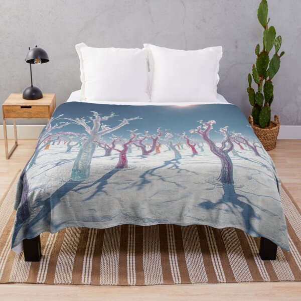 Item preview, Surreal Pastel Winter Forest Snowy Landscape Art designed and sold by IntelliMindDesigns.