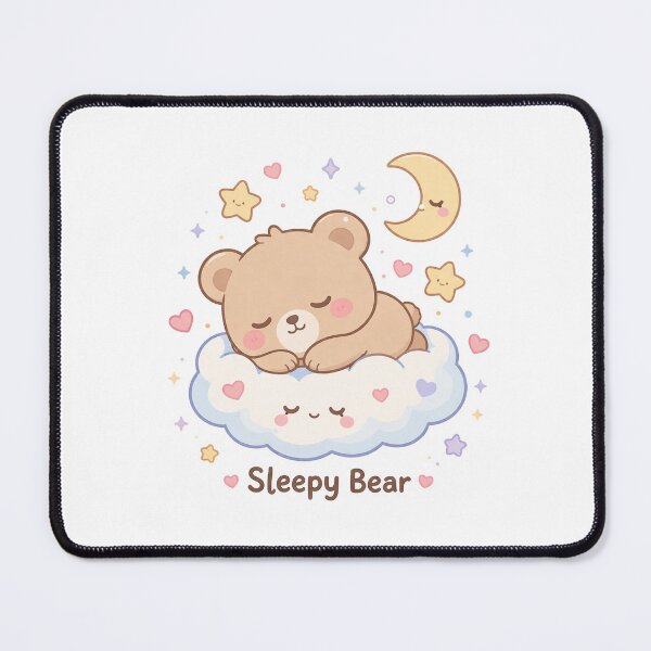 Item preview, Sleepy Bear Cute Kawaii designed and sold by Mix Mood.