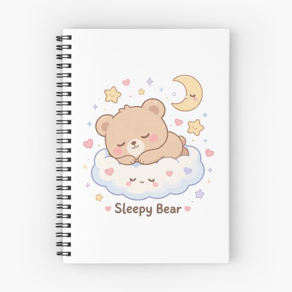 Item preview, Sleepy Bear Cute Kawaii designed and sold by Mix Mood.