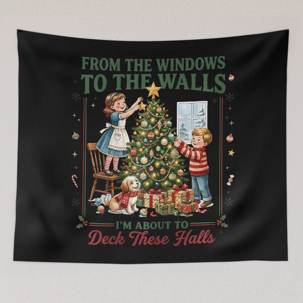 Item preview, From Windows To Walls I'M About Deck These Halls Christmas designed and sold by T9AXER.