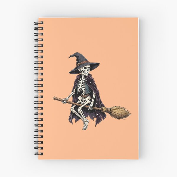 Item preview, Funny Skeleton Witch Flying on a Broom designed and sold by SweetLilith.
