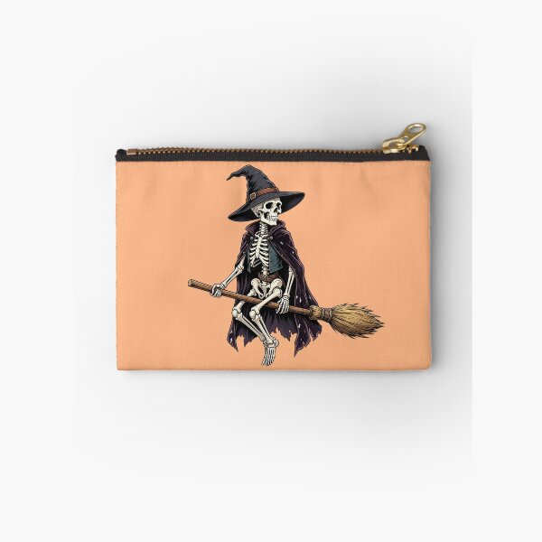 Item preview, Funny Skeleton Witch Flying on a Broom designed and sold by SweetLilith.