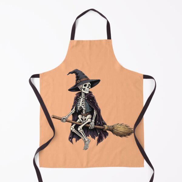 Item preview, Funny Skeleton Witch Flying on a Broom designed and sold by SweetLilith.